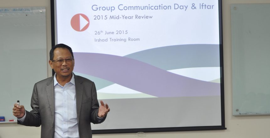 Group CEO's Speech: A Review of 2015 Half Year Performance by Tuan Hj Mohd Adam Mohd Said.