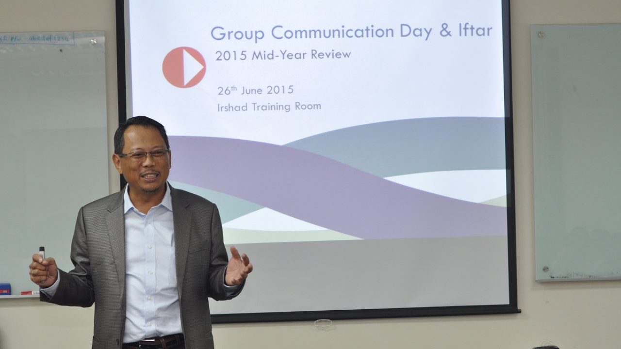 Group CEO's Speech: A Review of 2015 Half Year Performance by Tuan Hj Mohd Adam Mohd Said.